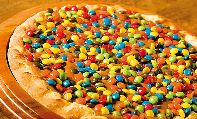 Pizza de M&M's