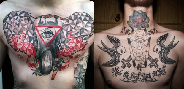 Tatuagens no peito pra lá de inspiradoras
